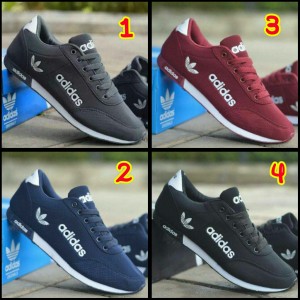 Promo Sepatu Pria Adidas Man Joging Lapangan Jajan Kerja Formal Kantor Hangout Olahraga Tokopedia