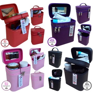 Makeup Pouch Tas Tempat Kosmetik Cantik Ungu Beauty Case Tokopedia