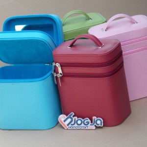 Makeup Pouch Tas Tempat Kosmetik Cantik Ungu Beauty Case Tokopedia
