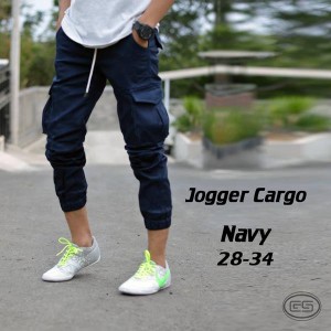 Celana Joger Cargo Navy Tokopedia