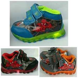 Sepatu Anak Spiderman Import Led Lampu Murah Sepatu Anak Laki Sepatu Anak Karakter Sepatu Sekolah Tokopedia