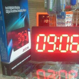 Jam Dinding Digital Led Ay 3020 Biru Tokopedia
