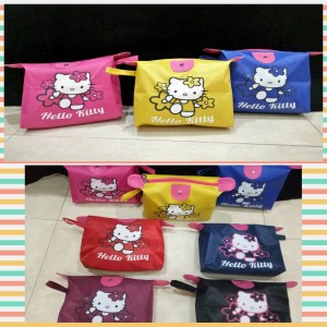 Promo Hk Tas Kosmetik Hello Kitty Pouch Dompet Bordir Tokopedia
