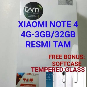 Xiaomi Redmi Note 4 3gb 32gb Black Garansi Resmi Tam Tokopedia