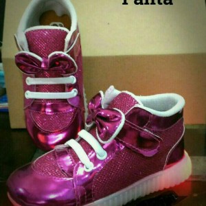 Sepatu Anak Perempuan Boots Glitter Bulu Tokopedia