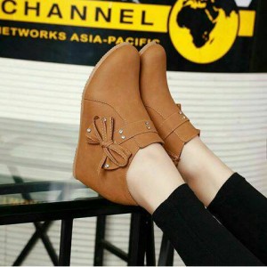 Sepatu Wanita Sepatu Boots Wanita Buckle Tokopedia