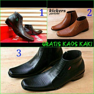 Sepatu Pantofel Pria Kickers Kulit Tokopedia