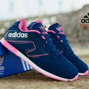 Sepatu Olahraga Adidas Neo Navy Tokopedia
