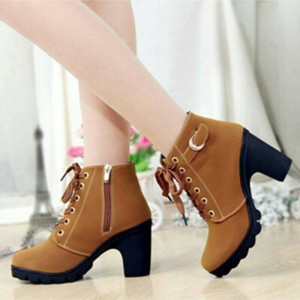 Sepatu Wanita Boots Tan Tokopedia