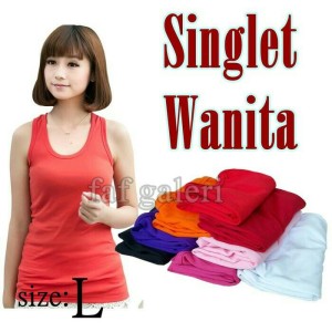 Baju Dalaman Singlet Wanita Size L Tokopedia