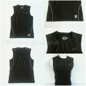 Nike Pro Combat Npc Vest Rompi Singlet Nba Basket Futsal Baselayer Tokopedia