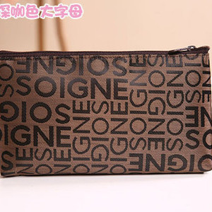 Tas Kosmetik Korea Motif Abjad Korean Cosmetic Bag Terlaris Tokopedia