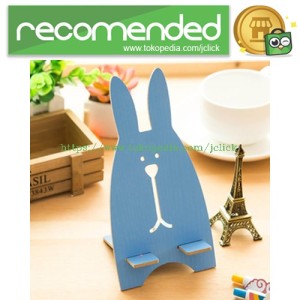 Terbaru Wooden Smartphone Holder Blue Tokopedia