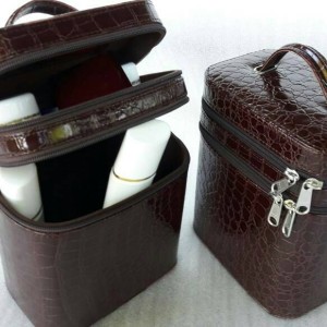 Edisi Promo 2017 Tas Kosmetik Tas Make Up Motif Crocodile Coklat Tokopedia