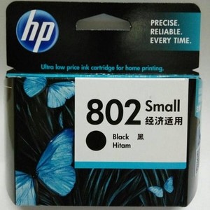 Tinta Hp 802 Black Small Tokopedia