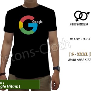 Kaos Distro Google Tshirt Pria Baju Cowok Hitam Tomyliston Tokopedia
