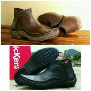 Sepatu Kickers Boots Kulit Pria Tokopedia