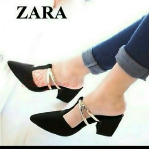 Sepatu Pantopel Wanita Hitam Tokopedia