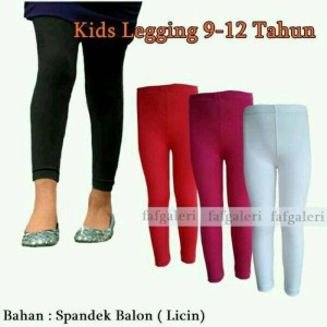 Celana Leging Anak Bahan Spandek Licin 9 12 Tahun Tokopedia