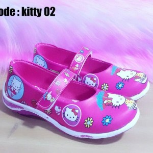 Sepatu Anak Perempuan Kabocha Kitty Kb023 Hitam Tokopedia