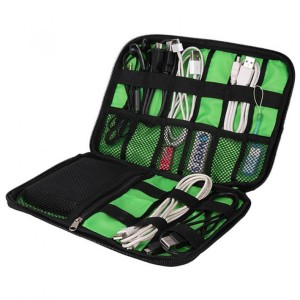 Gadget Pouch Gadget Organizer Tas Gadget Tas Kosmetik Navy Hitam Tokopedia