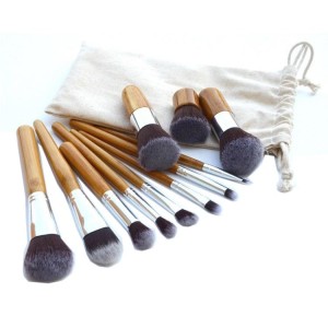 Kosmetik Make Up Brush 11 Set With Pouch Kuas Tokopedia