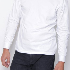 Jual Kaos86 Kaos Polos O-Neck Lengan Panjang 20S - Putih Size XXL