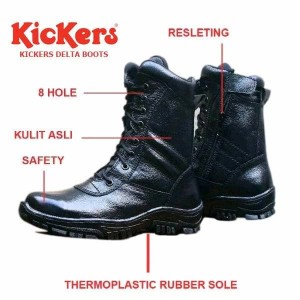 Sepatu Kickers Delta Safety Boots Cream Tokopedia
