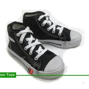 Sepatu Anak Sekolah Tk Sd Smp Nb Warna Hitam Putih Tali Ori Murah Tokopedia