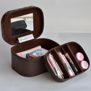 Makeup Pouch Tempat Kosmetik Cantik Motif Flower Black Beauty Case Tokopedia