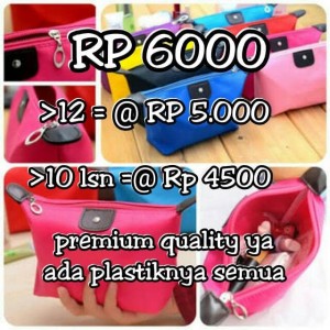 Grosir Tas Pouch Kosmetik Dompet Kosmetik Tas Kosmetik Import Korea Bahan Tokopedia