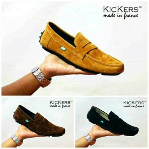 Sepatu Casual Kickers Mocassin Sepatu Kickers Slip On Sepatu Pria Kickers Slop Tokopedia