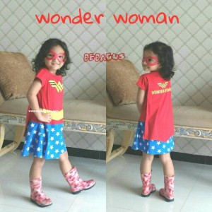 Baju Anak Kostum Perempuan Wonder Woman Tokopedia