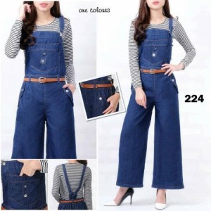 Celana Kulot Panjang Jeans Polos Tokopedia