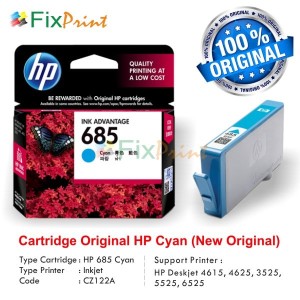 Tinta Printer Hp 685 Cyan Tokopedia