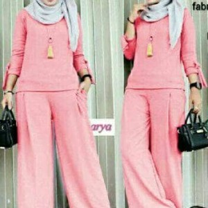 Baju Setelan Kulot Hijab Tokopedia