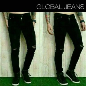 Celana Jeans Ripped Sobek Pria Tokopedia