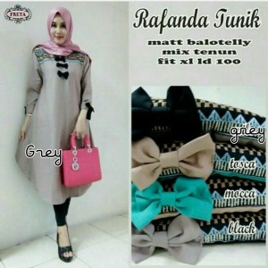 Baju Muslim Blus Muslim Rafanda Tunik Tokopedia