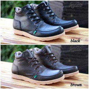 Sepatu Boots Pria Trendy Kickers Brodo Balck Grey Brown Tokopedia