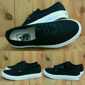 Sepatu Vans Authentic Mono Black Tokopedia