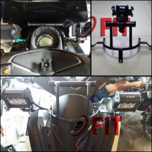 Bracket Lampu Nmax Bracket Holder Hp Nmax Bracket Lampu Tambahan Nmax Tokopedia