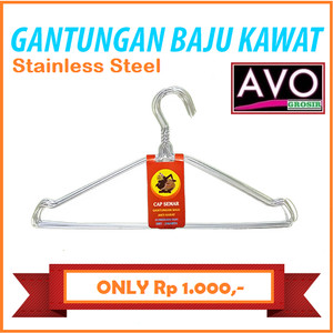 Gantungan Baju Kawat Anti Karat Tokopedia