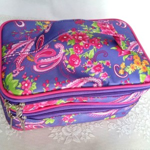 Tas Kosmetik 2 Susun Woman Stuff Organizer Pink Tua Tokopedia