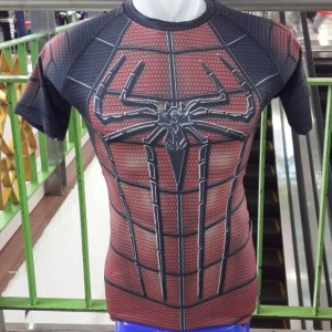 Kaos Baju Pria Spiderman Superhero Gym Fitness Fitnes Compression 3d Running Tokopedia