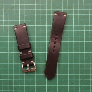 Dark Brown Edge Stitch Leather Watch Strap Tali Jam Kulit Keren Bro Classic Tokopedia