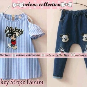 Baju Setelan Mickey Anak Perempuan Tokopedia