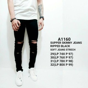 Celana Jeans Sobek Premium Tokopedia