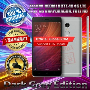 Xiaomi Redmi Note 4x Grey 3 32 Gb Garansi Distributor 1 Tahun Tokopedia