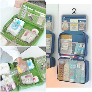 Partition Wash Bag Toiletries Pouch Tas Kosmetik Underwear Travel Tokopedia