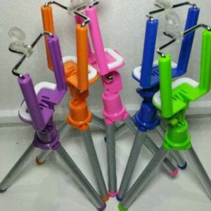 Universal Mini Tripod With Holder Smartphone Traveling Tripod Tokopedia